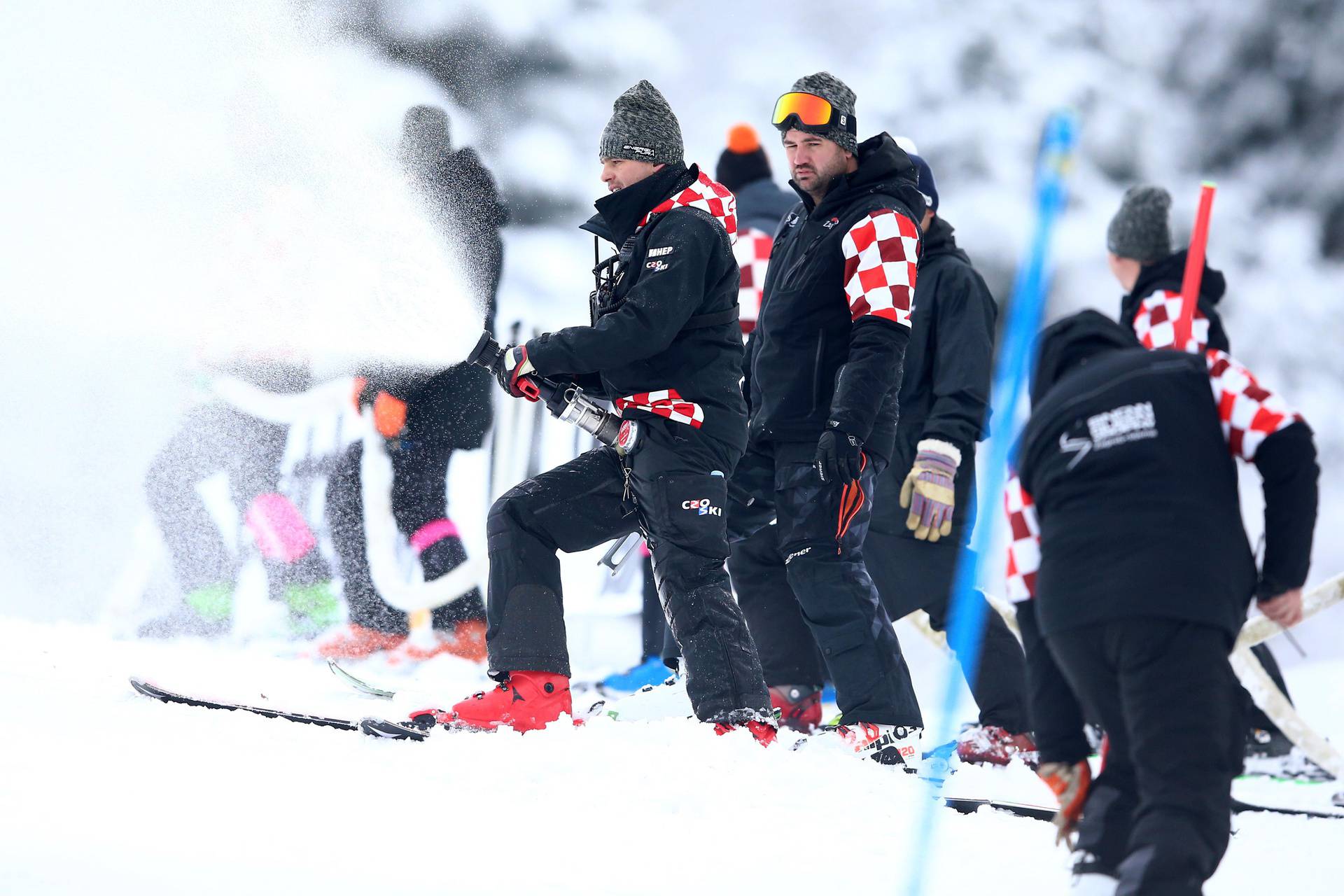 Zagreb: Pripreme uoči prve vožnje muškog slaloma Audi FIS Svjetskog skijaškog kupa
