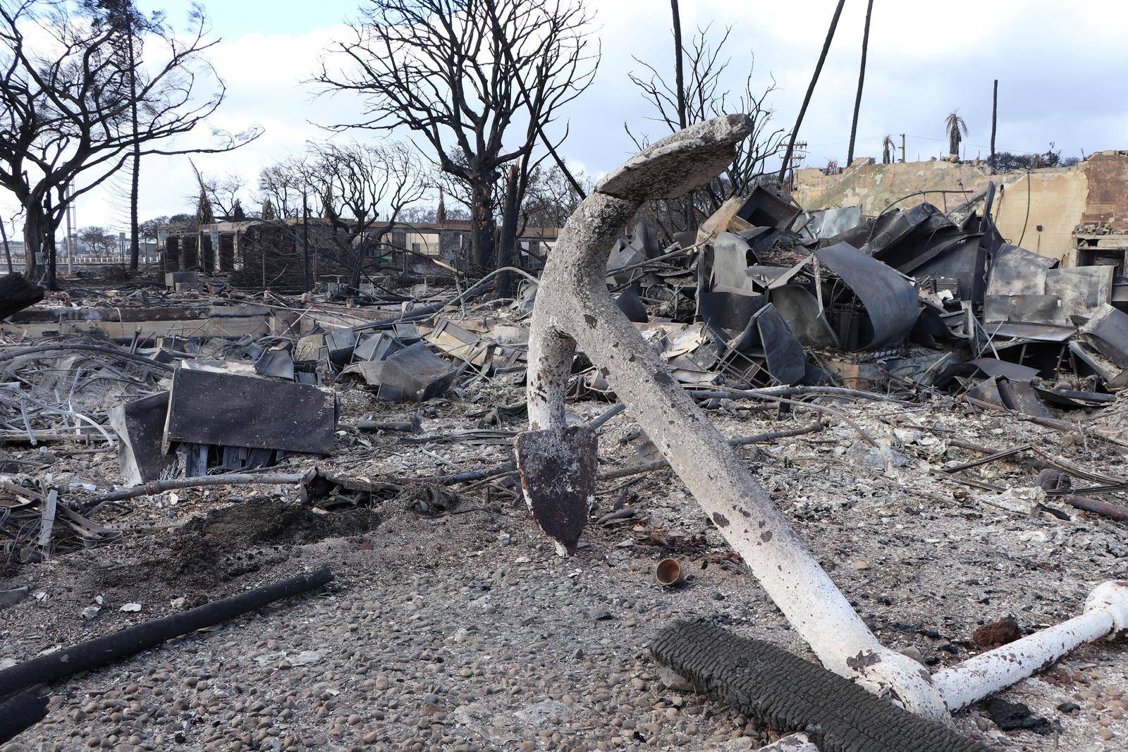 Aftermath of fires in Lahaina, Hawaii