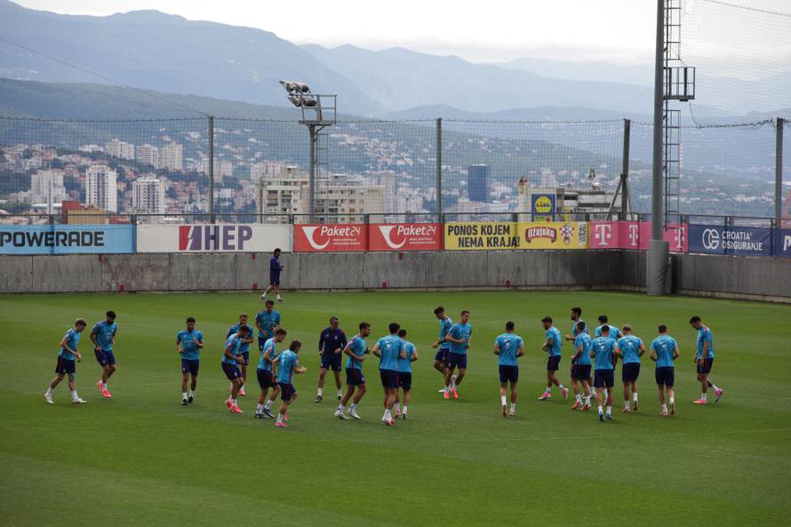 Rijeka: Trening Hrvatske nogometne reprezentacije