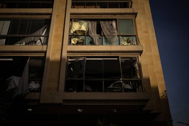 Aftermath of an Israeli strike in Beirut