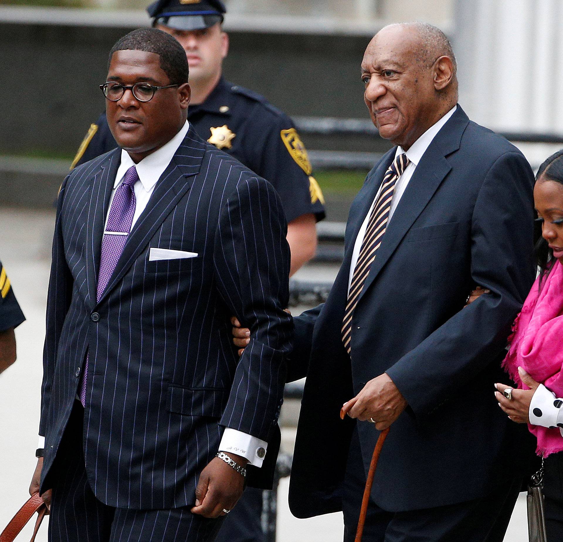 Actor and comedian Bill Cosby arrives for the first day of his sexual assault trial at the Montgomery County Courthouse in Norristown