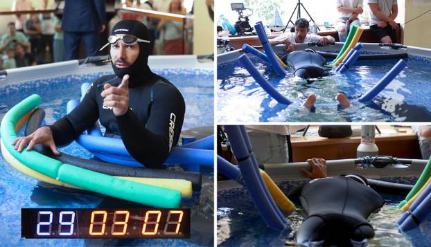 FOTO Nestvaran svjetski rekord Hrvata: Maričić držao dah pod vodom više od 29 minuta!
