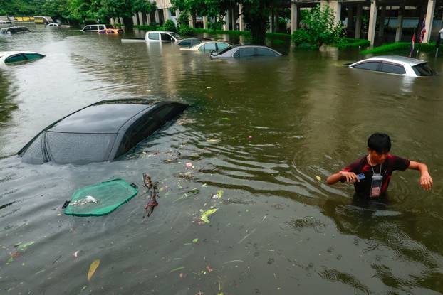 Heavy rain in Bangkok