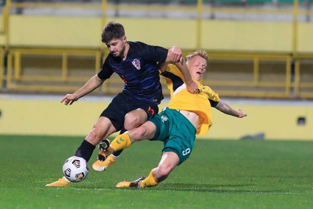 Pula: Kvalifikacijska utakmica za U21 Europsko prvenstvo, Hrvatska - Litva