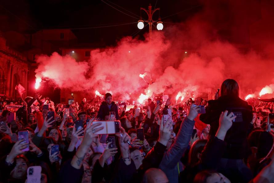 Zadar: Doček zadarskih članova srebrne rukometne reprezentacije