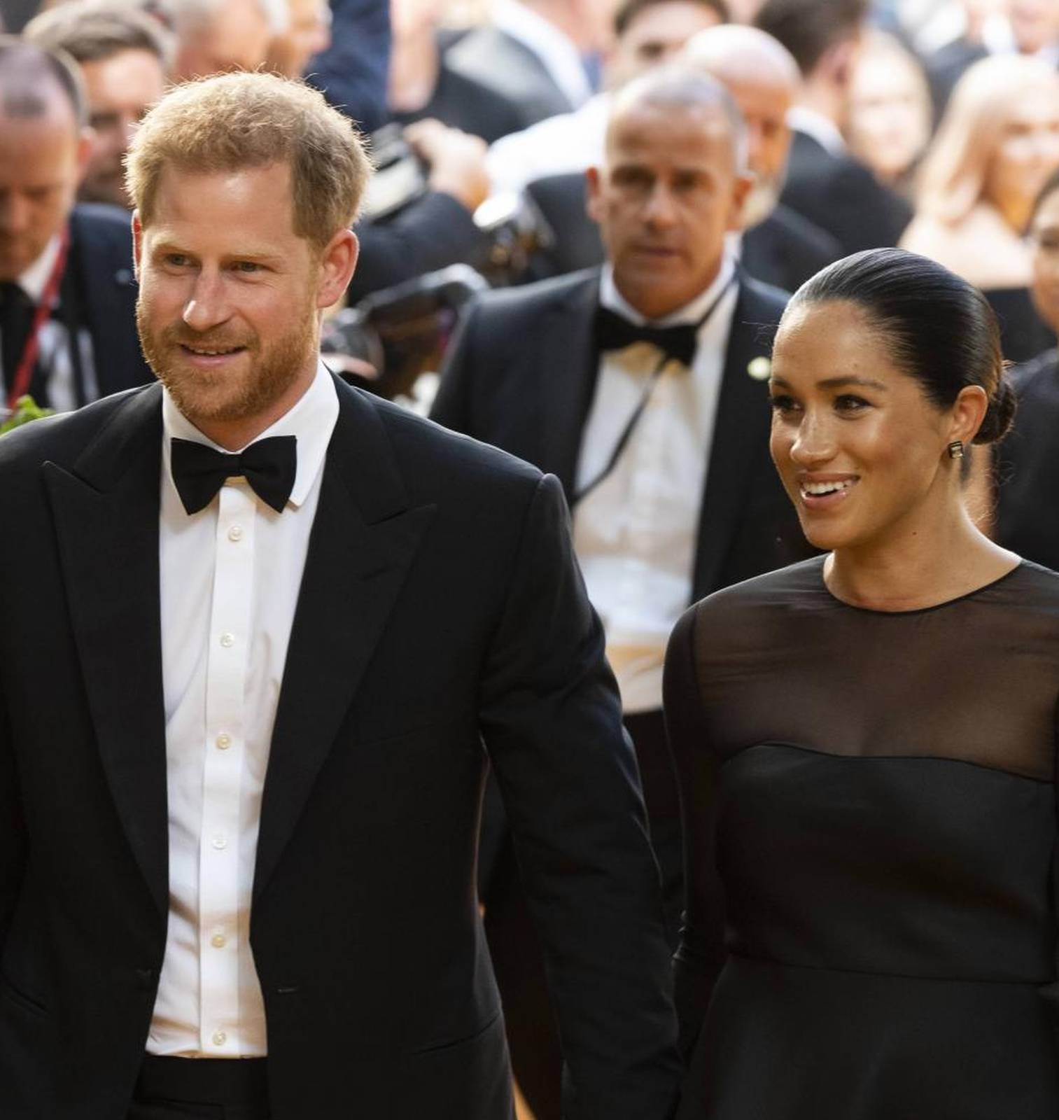 Prince Harry, Duke of Sussex and Meghan Markle, Duchess of Sussex attend THE KING LION European Premiere at Leicester Square. London, UK. 14/07/2019