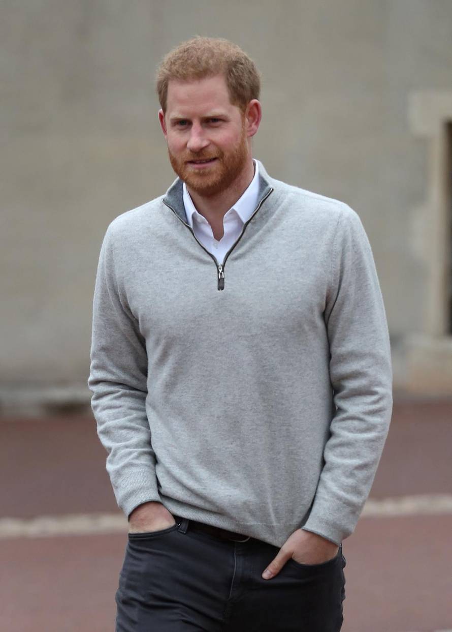 Britain's Prince Harry speaks after son's birth in Windsor