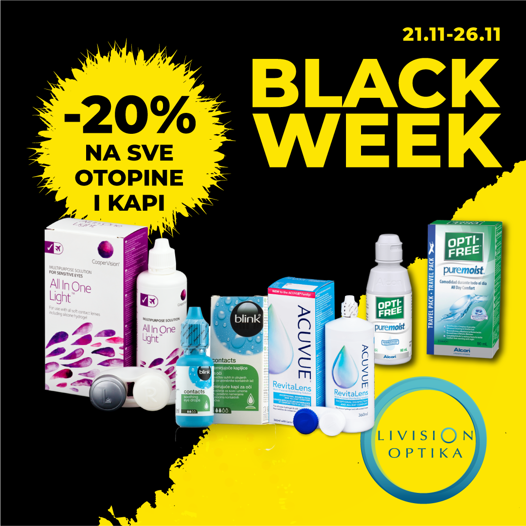 BLACK FRIDAY je Black Week u Livision optikama!