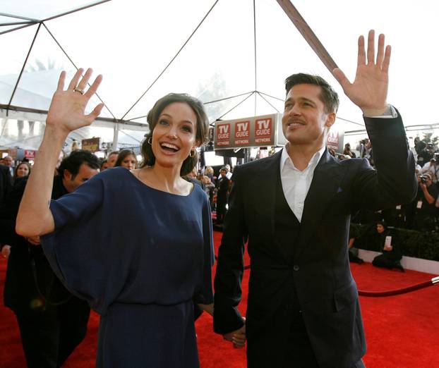 Brad Pitt and Angelina Jolie arrive at Screen Actor Guild Awards in Los Angeles