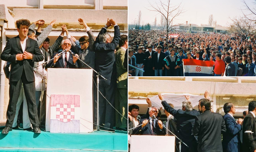 'Na Franju Tuđmana su bacali boce i jaja, a onda je pozornici prišao čovjek i izvukao pištolj.'