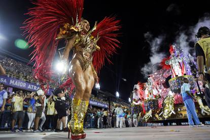 Carnival magic descends on Rio as the second night of elite samba schools lights up the Sambadrome, in Rio de Janeiro