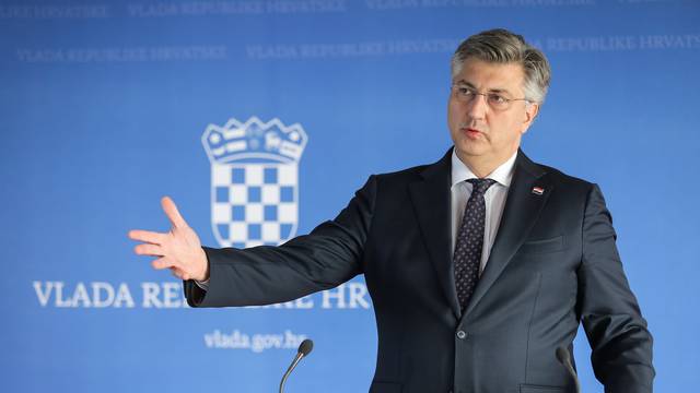 Zagreb: Andrej Plenković dao je izjavu za medije nakon sjednice Vlade