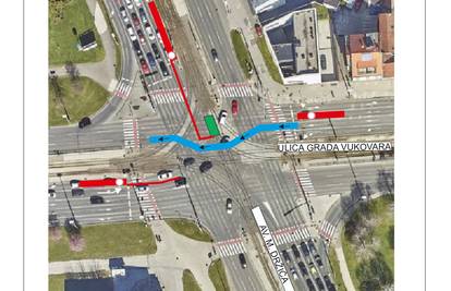 Od danas posebna regulacija prometa na raskrižju Avenije Marina Držića i Vukovarske