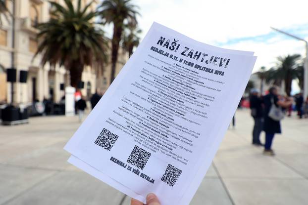 Split: Prosvjed protiv stranih radnika