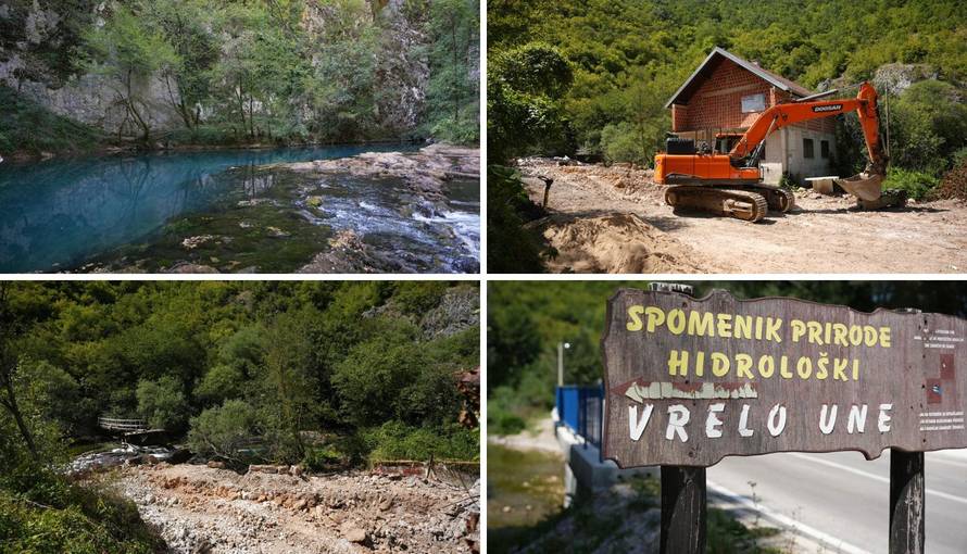 Deložacija na Uni nakon godina devastacije: Stigli bageri, miču i sandučić uzurpatora Matešića!