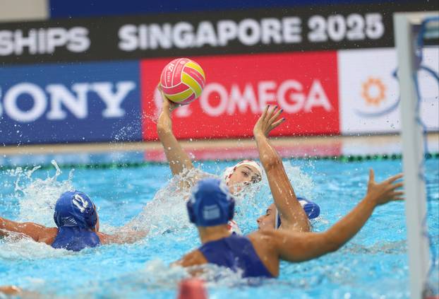 Svjetsko prvenstvo u vodenim sportovima - Singapur 2025. Vaterpolo,, žene, Hrvatska - Grčka