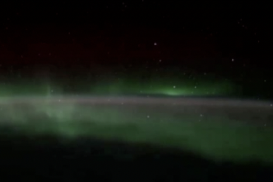 Svemirska postaja snima svjetla polarne svjetlosti 250 milja iznad Zemlje