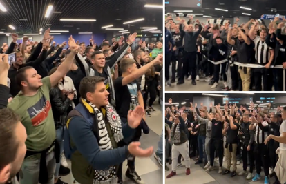 Navijači dočekali Partizan na aerodromu u šest ujutro! Nije im ni poraz pokravio slavlje...