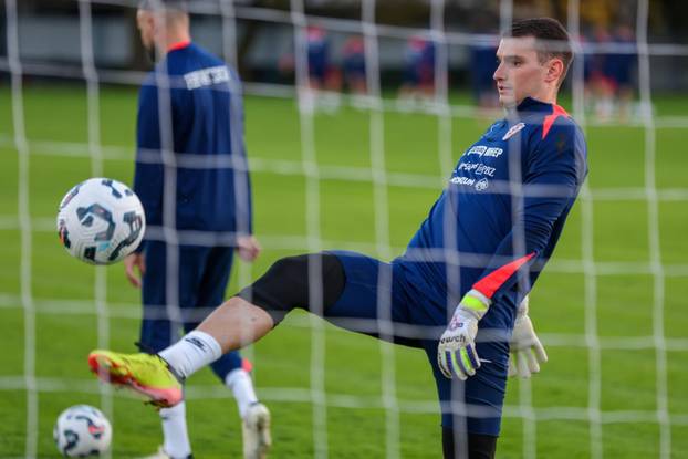 Zagreb: Trening hrvatske nogometne reprezentacije uoči utakmice protiv Škotske