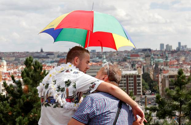 Participants attend the Prague Pride Parade in support of gay rights, in Czech Republic