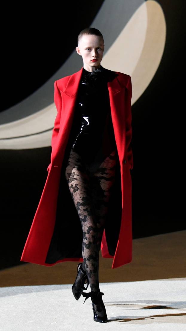 Saint Laurent collection show at Paris Fashion Week