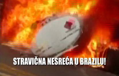 Spektakularna snimka: Sudar autobusa i cisterne u Brazilu