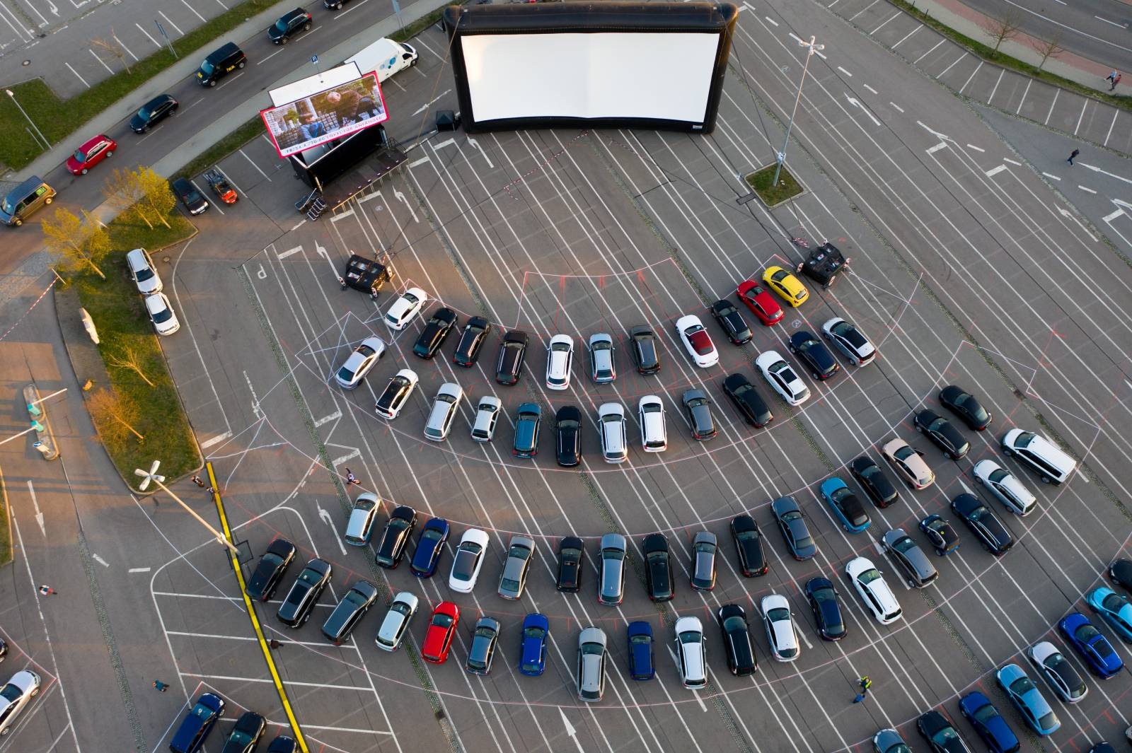 Coronavirus - drive-in cinema