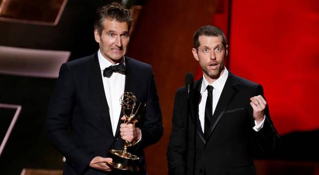 FILE PHOTO: Benioff and Weiss accept the award for Outstanding Writing For A Drama Series for HBO