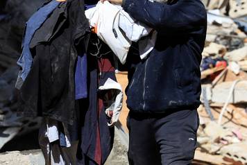 Aftermath of an Israeli strike carried out on Wednesday, in Ain Al Mraiseh in Beirut