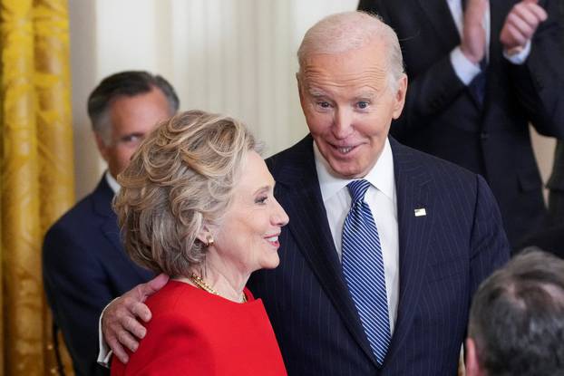 U.S. President Biden presents Presidential Medal of Freedom during ceremony at the White House