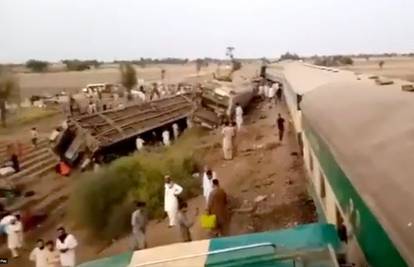 VIDEO Pakistan: Sudar vlakova, najmanje 30 mrtvih. Ljudi su zarobljeni u olupinama vagona