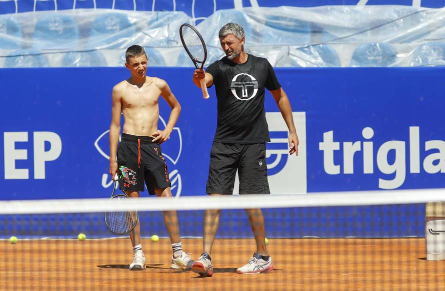 Goran Ivanišević sa sinom Emanuelom na Plava Laguna Croatia Open Umag teniskom turniru