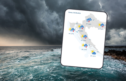 Važno: Upalio se crveni alarm za dvije hrvatske regije, stižu obline kiše i grmljavinska oluja!