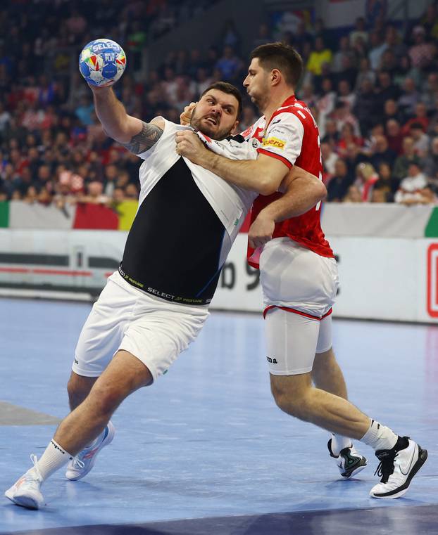 EHF 2024 Men's European Handball Championship - Preliminary Round - Group B - Croatia v Austria