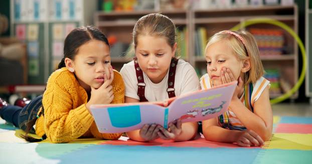 Children,,Book,And,Reading,Together,At,School,,Learning,And,Literacy