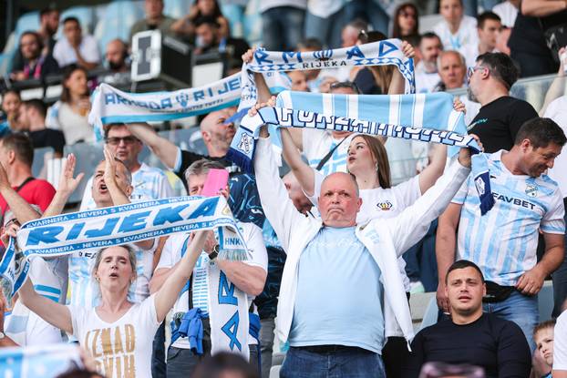 Rijeka: Navijači na utakmici finala SuperSport Hrvatskog nogometnog kupa, HNK Rijeka - NK Slaven Belupo