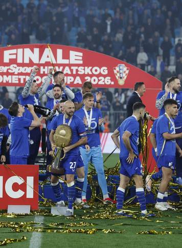 Nogometa&scaron;i Dinama pobjednici su SuperSport Hrvatskog nogometnog kupa