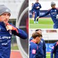 FOTO Lijek za jako jugo: Modrić je promukao, jedini je navukao kapu na vjetrovitom Poljudu
