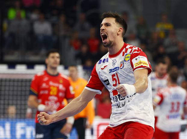 EHF 2024 Men's European Handball Championship - Preliminary Round - Group B - Spain v Croatia