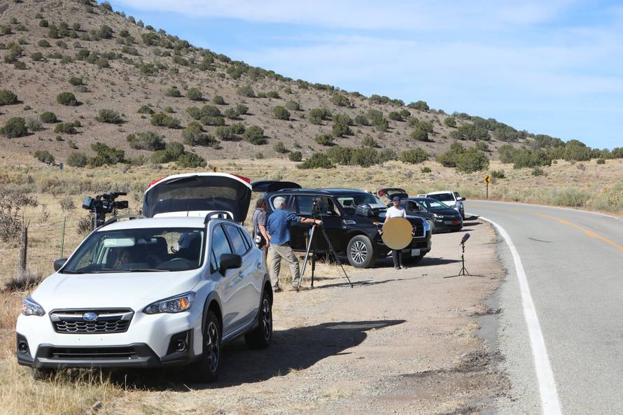 General views of the movie ranch and hospital following a shooting that left 1 dead and 1 injured by actor Alec Baldwin