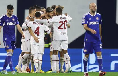 Mučna večer na Maksimiru: Moćni Milan s četiri komada ispratio Dinamo iz Lige prvaka