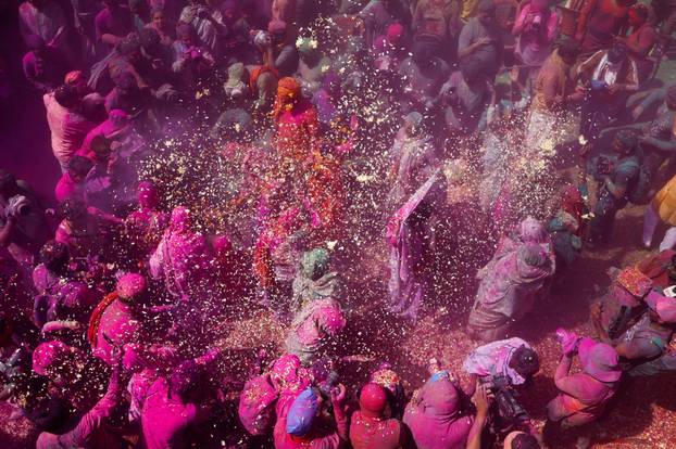 Holi celebrations in Vrindavan