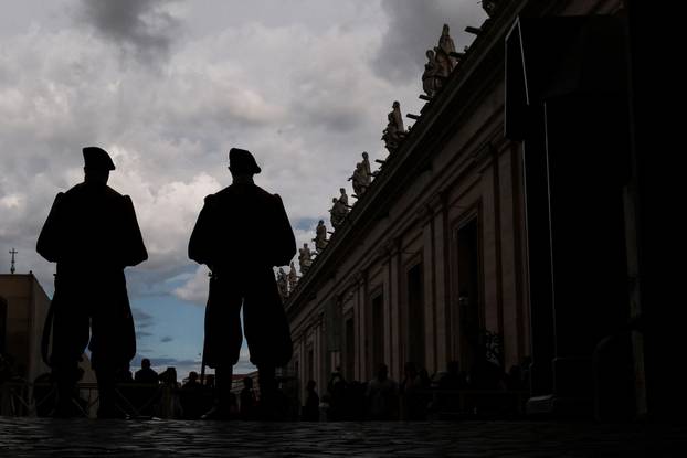 Pope Francis lies in state in St. Peter's Basilica at the Vatican