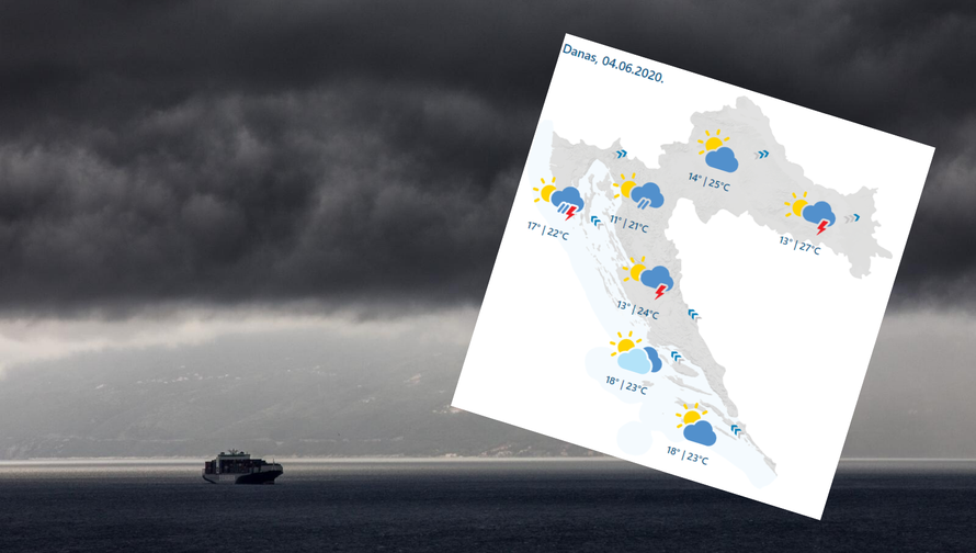 Opet oblačno vrijeme, pokoji pljusak, kolnici  mokri i skliski