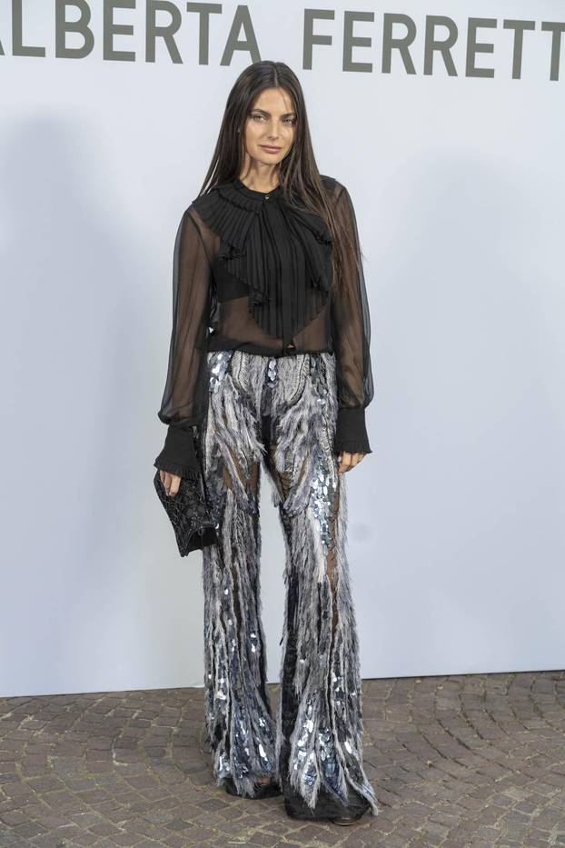 Milan, Milan Fashion Week, Woman Spring Summer 2023 - arrivals at the Alberta Ferretti fashion show