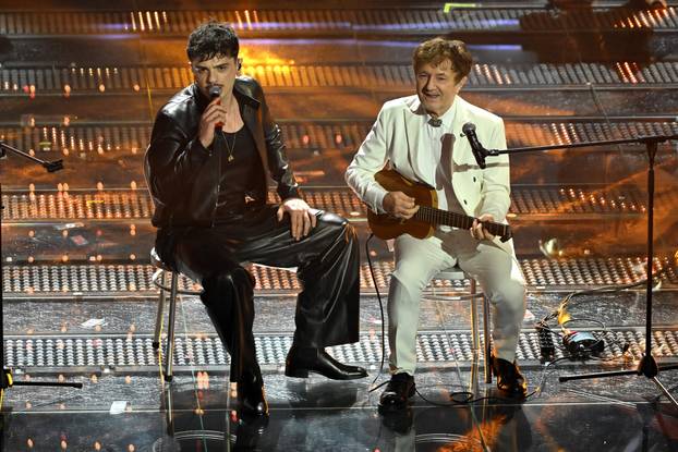 Sanremo, 75th Italian Song Festival 2025 - Fourth Evening, Sanremo, Italy - 14 Feb 2025