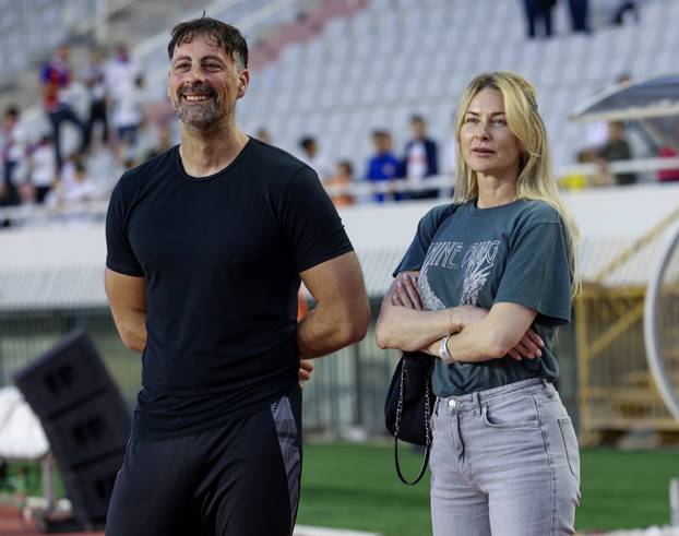 Split: Marko Livaja sa sinom i kćeri nakon utakmice