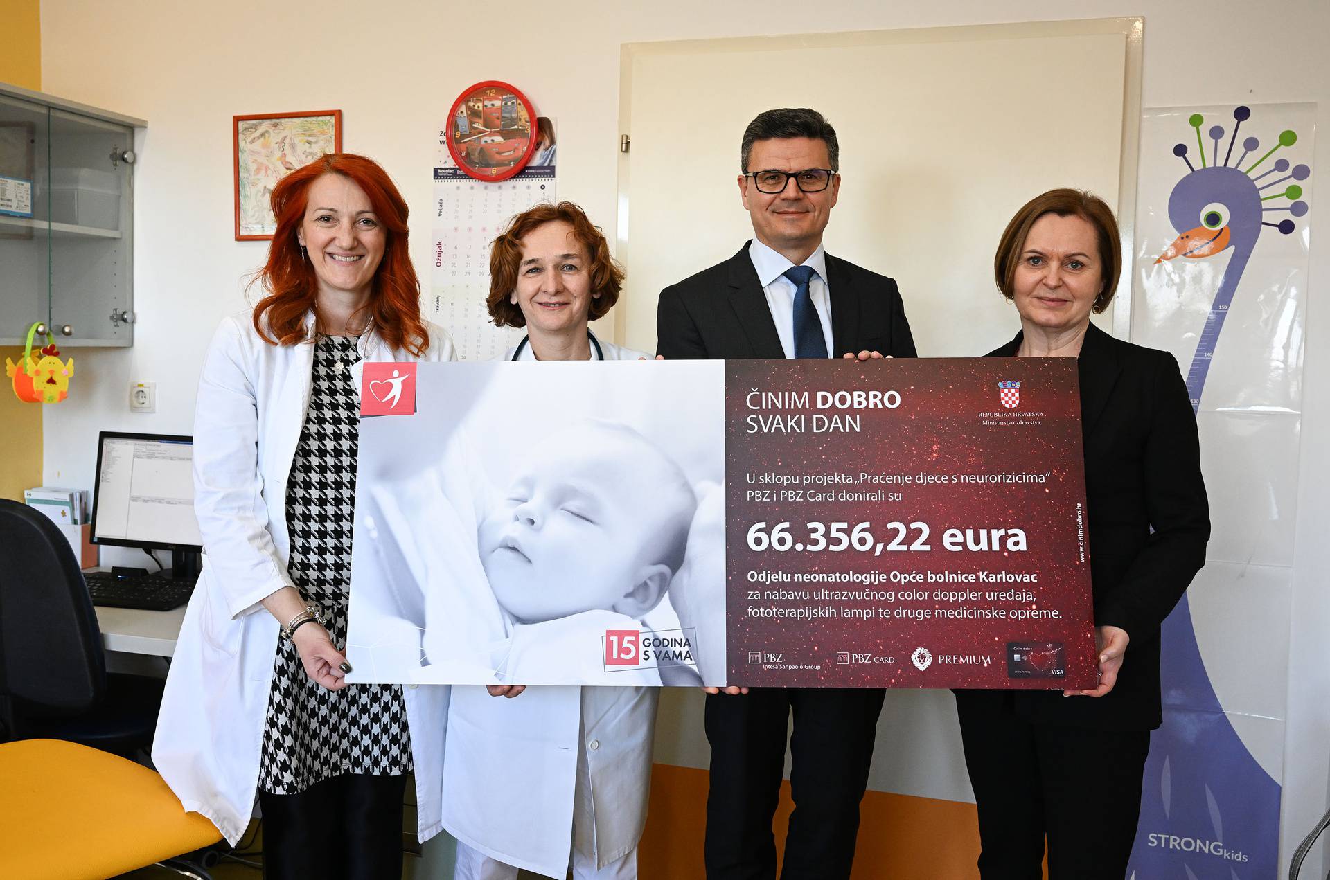 PBZ grupa donirala više od 66 tisuća eura  neonatološkom odjelu karlovačke bolnice