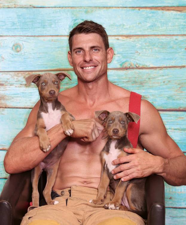 Hunky Firefighters Pose For Charity Calendar With Their Furry Friends