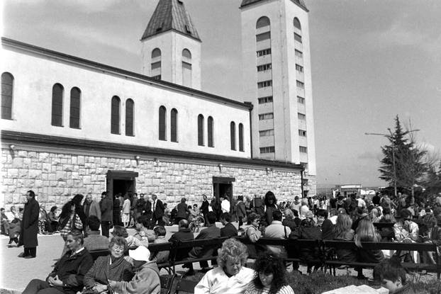 Međugorje - jedno od najpoznatijih katoličkih hodočasničkih odredišta, 27.1.1991.
